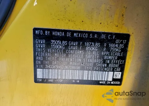 2018 Honda Fit Sport from USA, damaged, VIN 3HGGK5H62JM708698